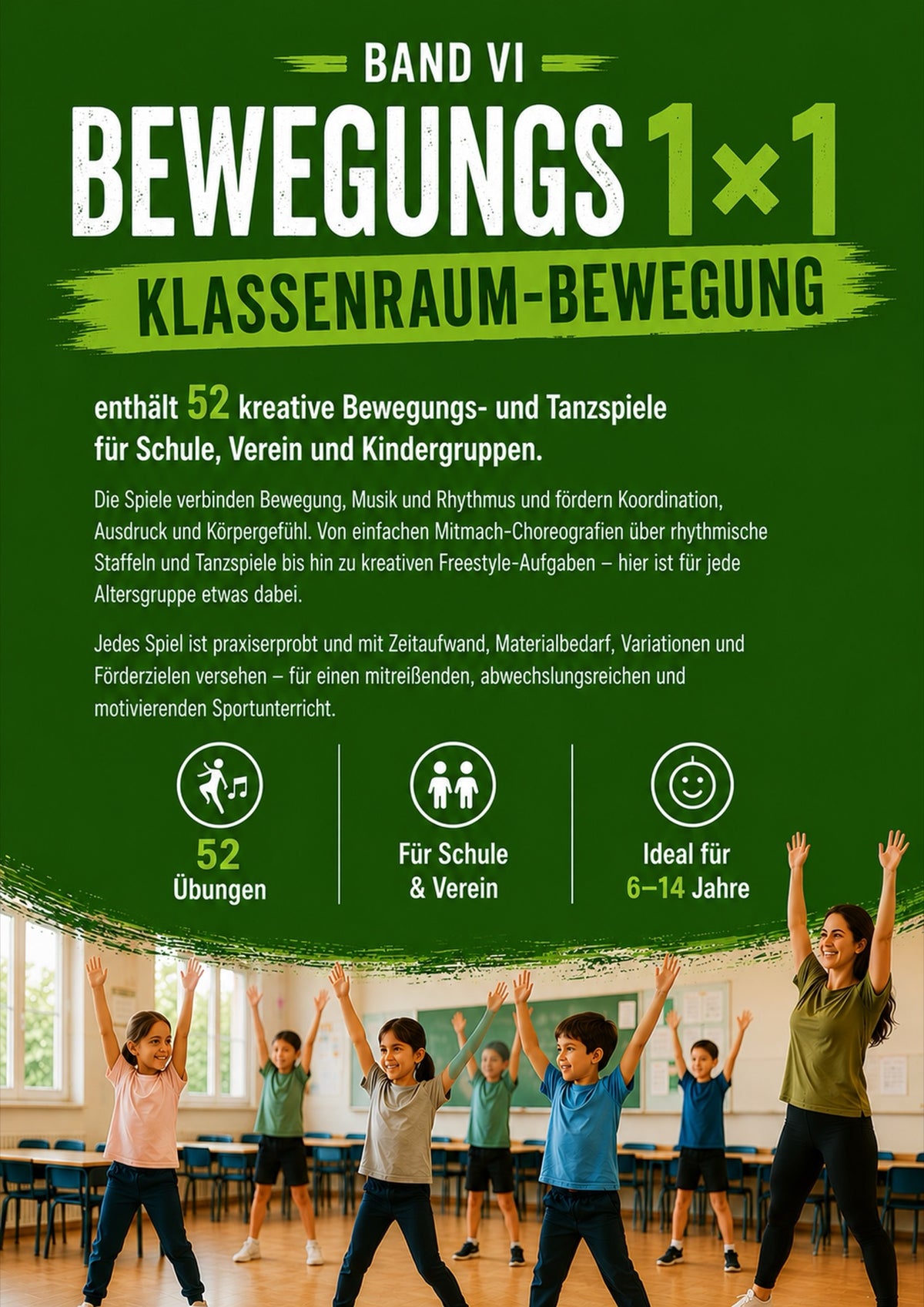 Bewegungs 1×1 Klassenzimmer, Rückseite