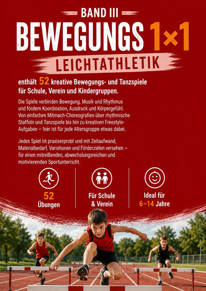 Bewegungs 1×1 Leichtathletik, Rückseite